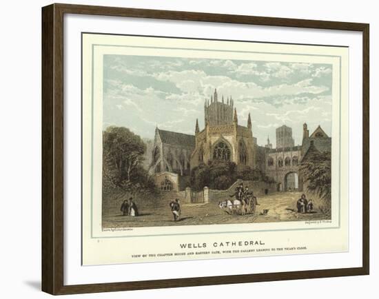 Wells Cathedral-Hablot Knight Browne-Framed Giclee Print