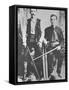 Wells Fargo Stagecoach Messengers Armed with Shotguns and Winchester Repeating Rifles-null-Framed Stretched Canvas