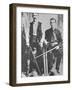 Wells Fargo Stagecoach Messengers Armed with Shotguns and Winchester Repeating Rifles-null-Framed Photographic Print