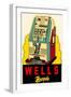 Wells, Nevada Decal, Slot Machine-null-Framed Art Print