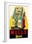 Wells, Nevada Decal, Slot Machine-null-Framed Art Print