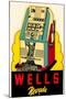 Wells, Nevada Decal, Slot Machine-null-Mounted Art Print