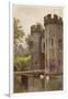 Wells, Somerset: the Bishop's Palace Gatehouse and Drawbridge-null-Framed Premium Giclee Print