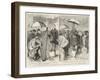 Welsh Bards Proclaiming the Eisteddfod for 1887, in the Gardens of the Inner Temple, London-Sydney Prior Hall-Framed Giclee Print