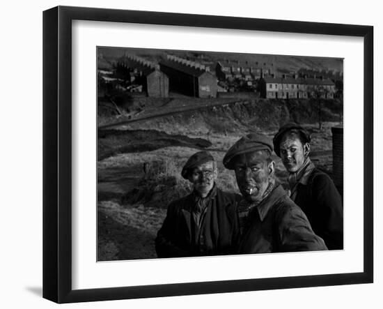 Welsh Coal Miners-null-Framed Photographic Print