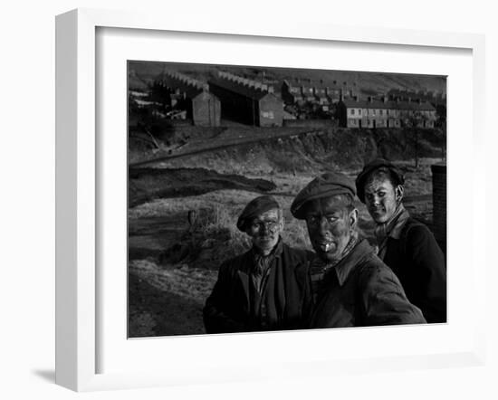 Welsh Coal Miners-null-Framed Photographic Print