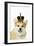 Welsh Corgi Dog Wearing Crown and Pearls-null-Framed Photographic Print