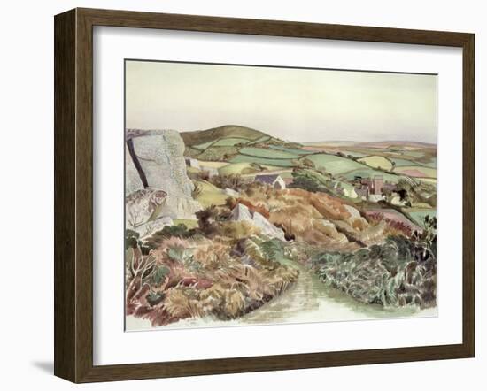 Welsh Landscape, 1947-John Northcote Nash-Framed Giclee Print