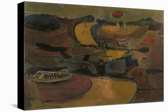 Welsh Landscape with Roads-Graham Sutherland-Stretched Canvas