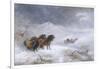 Welsh Ponies in the Snow-James Howie Carse-Framed Premium Giclee Print