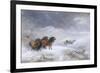 Welsh Ponies in the Snow-James Howie Carse-Framed Giclee Print