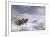 Welsh Ponies in the Snow-James Howie Carse-Framed Giclee Print