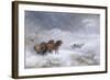 Welsh Ponies in the Snow-James Howie Carse-Framed Giclee Print