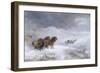 Welsh Ponies in the Snow-James Howie Carse-Framed Premium Giclee Print