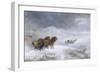 Welsh Ponies in the Snow-James Howie Carse-Framed Premium Giclee Print