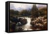 Welsh River Landscape, 1880-Frederick William Hulme-Framed Stretched Canvas