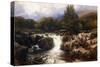 Welsh River Landscape, 1880-Frederick William Hulme-Stretched Canvas