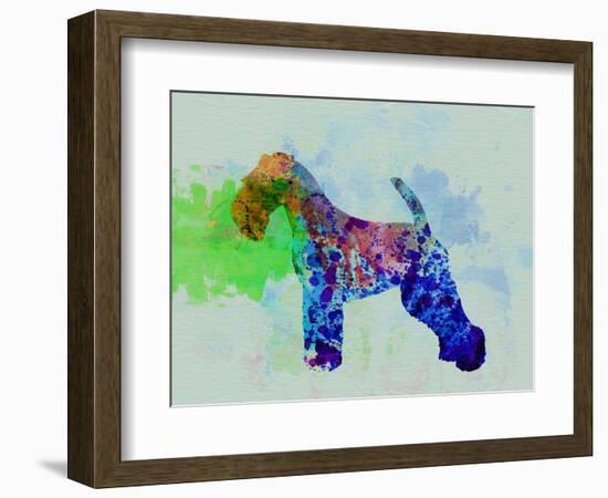 Welsh Terrier Watercolor-NaxArt-Framed Art Print
