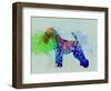 Welsh Terrier Watercolor-NaxArt-Framed Art Print