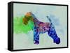 Welsh Terrier Watercolor-NaxArt-Framed Stretched Canvas