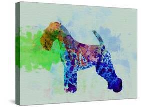 Welsh Terrier Watercolor-NaxArt-Stretched Canvas