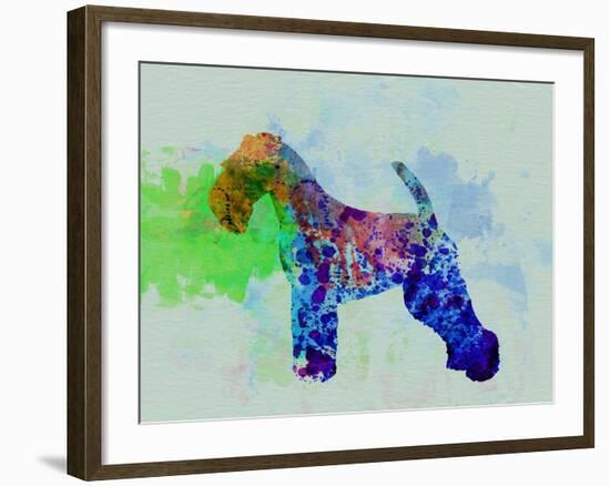 Welsh Terrier Watercolor-NaxArt-Framed Art Print