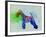 Welsh Terrier Watercolor-NaxArt-Framed Art Print