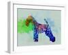 Welsh Terrier Watercolor-NaxArt-Framed Art Print