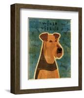 Welsh Terrier-John W^ Golden-Framed Art Print