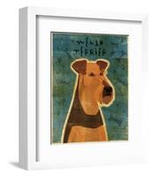 Welsh Terrier-John W^ Golden-Framed Art Print