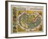 Weltkarte mit den Erdteilen Europa, Asien und Afrika. Aus: Liber Chronicarum-Hartmann Schedel-Framed Giclee Print