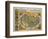 Weltkarte mit den Erdteilen Europa, Asien und Afrika. Aus: Liber Chronicarum-Hartmann Schedel-Framed Giclee Print