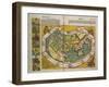 Weltkarte mit den Erdteilen Europa, Asien und Afrika. Aus: Liber Chronicarum-Hartmann Schedel-Framed Giclee Print