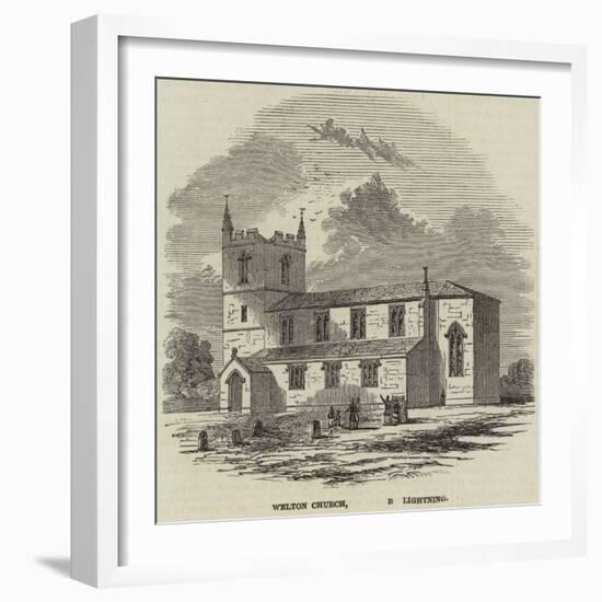 Welton Church, Struck by Lightning-null-Framed Giclee Print