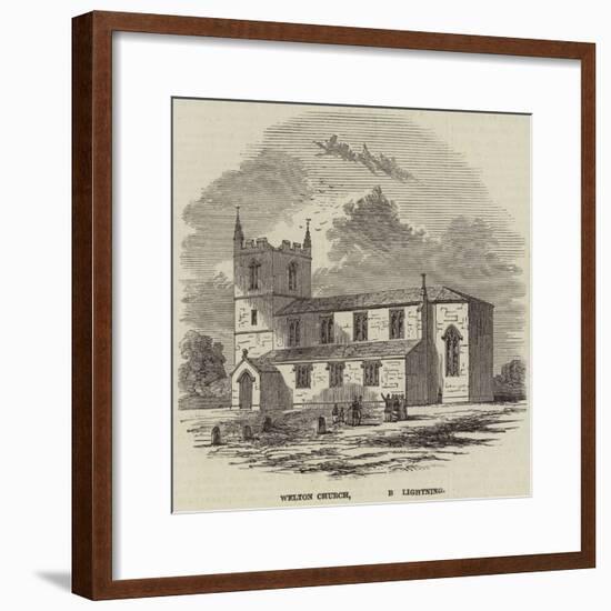 Welton Church, Struck by Lightning-null-Framed Giclee Print