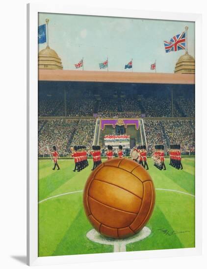 Wembley Stadium on Big Match Day-English School-Framed Giclee Print