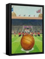 Wembley Stadium on Big Match Day-English School-Framed Stretched Canvas