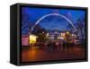 Wembley Stadium with England Supporters Entering the Venue for International Game, London, England,-Mark Chivers-Framed Stretched Canvas