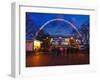 Wembley Stadium with England Supporters Entering the Venue for International Game, London, England,-Mark Chivers-Framed Photographic Print