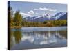 Wenatchee River and Cascade Mountains, Leavenworth, Washington, Usa-Jamie & Judy Wild-Stretched Canvas