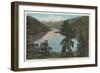 Wenatchee, WA - View of Lake Chelan-Lantern Press-Framed Art Print