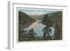 Wenatchee, WA - View of Lake Chelan-Lantern Press-Framed Art Print
