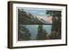 Wenatchee, WA - View of Lake Wenatchee-Lantern Press-Framed Art Print