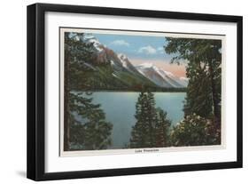 Wenatchee, WA - View of Lake Wenatchee-Lantern Press-Framed Art Print