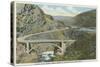 Wenatchee, WA - View of the Chelan River Bridge-Lantern Press-Stretched Canvas