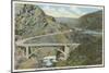 Wenatchee, WA - View of the Chelan River Bridge-Lantern Press-Mounted Art Print