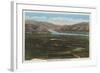 Wenatchee, WA - View of Valley & Columbia River-Lantern Press-Framed Art Print