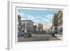 Wenatchee, Washington - Wenatchee Avenue Scene No. 1-Lantern Press-Framed Art Print