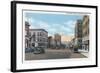 Wenatchee, Washington - Wenatchee Avenue Scene No. 1-Lantern Press-Framed Art Print