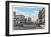 Wenatchee, Washington - Wenatchee Avenue Scene No. 1-Lantern Press-Framed Art Print